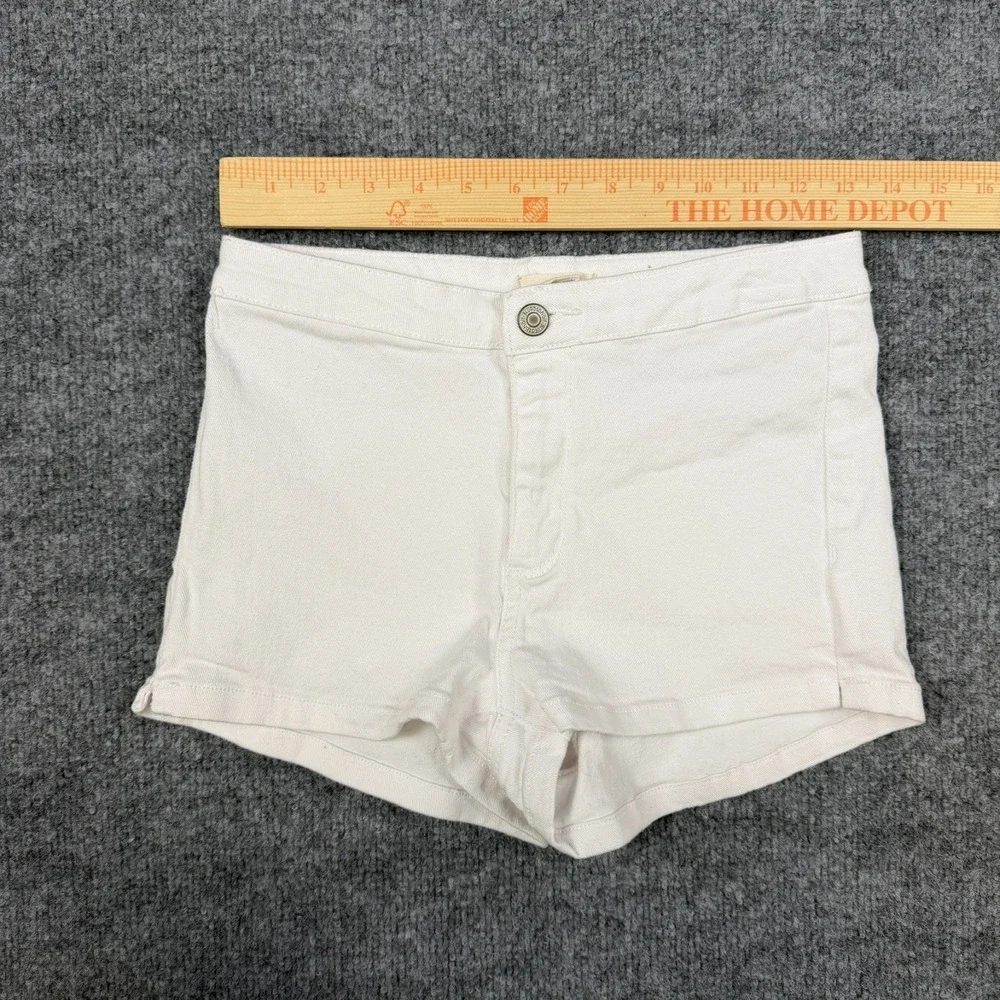 Blue Asphalt Womens Shorts Size 3 Low Rise White‎ Denim Stretch Y2K Preppy 2000s